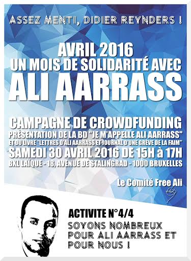 Affiche Ali Aarrass 30 avril 2016